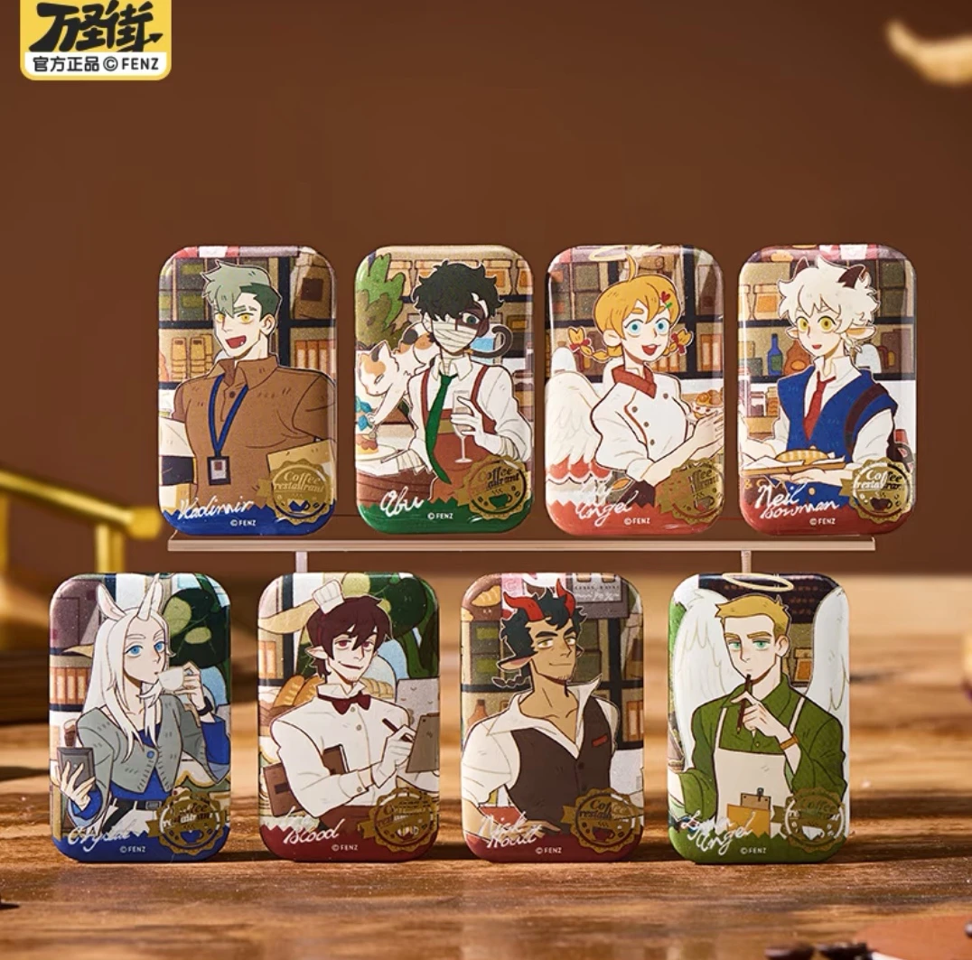 【万圣街】香醇时光系列镭射票-冰箱贴-吧唧徽章盲盒代拆