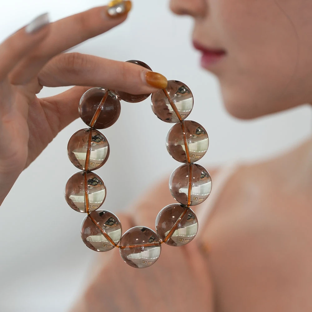 茶晶大手串X10-78