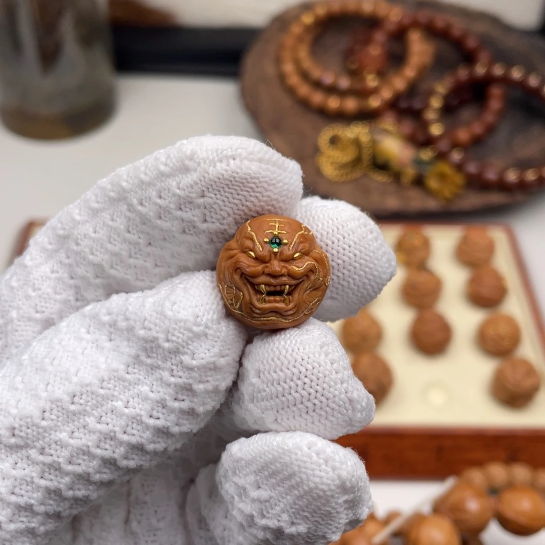 吊坠猴头核桃自*虎僧