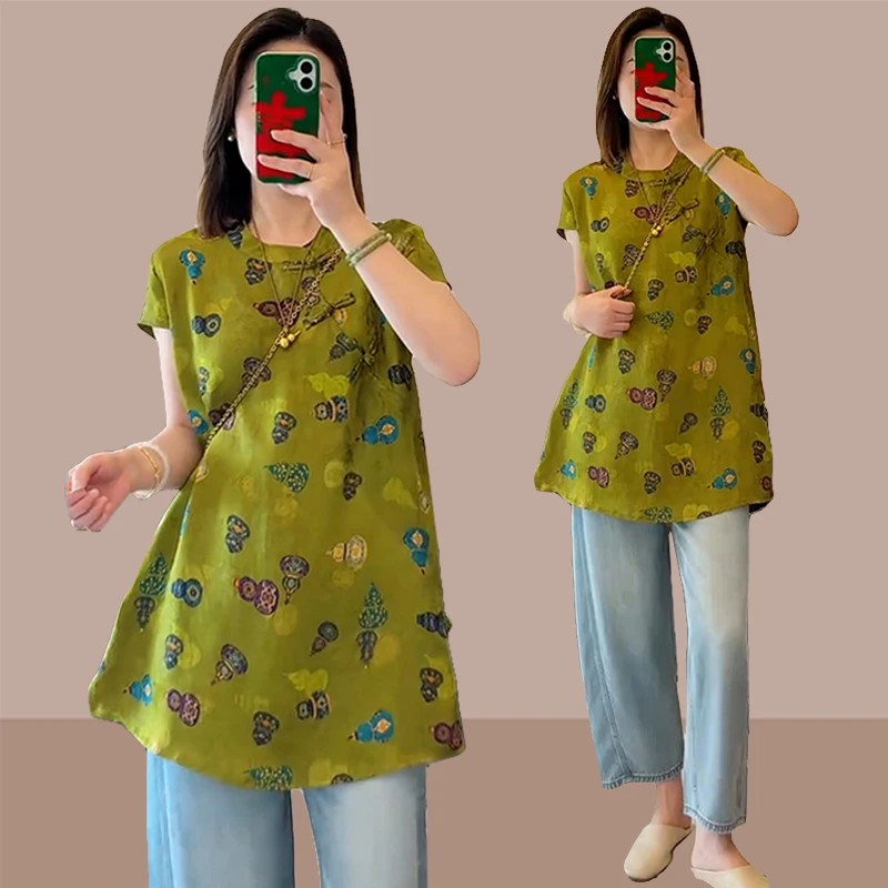 夏日绝美穿搭上衣小众不撞款2026夏季新款中式国风禅意盘扣衬衫