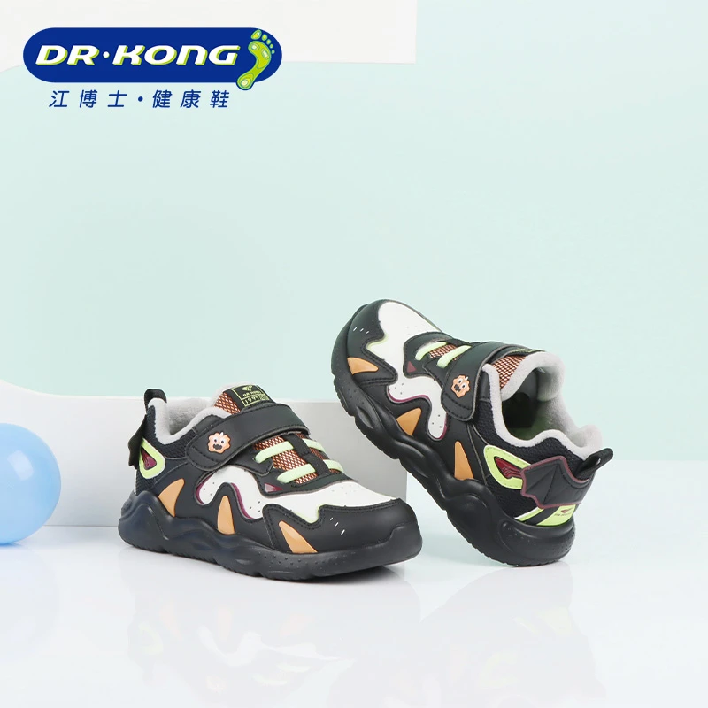 Dr.Kong/江博士童鞋冬季男童二段加绒保暖防滑学步鞋B1404777A