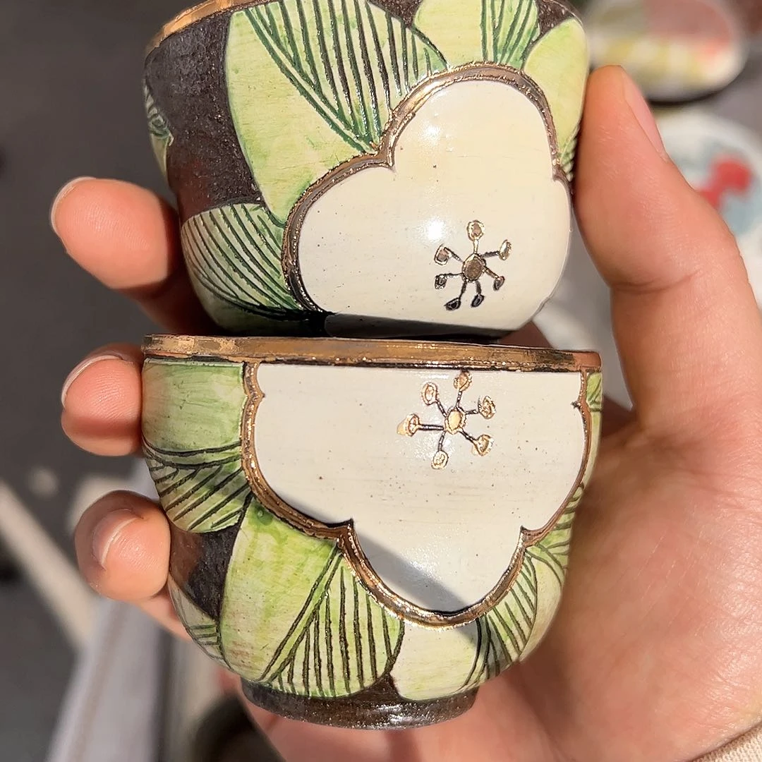 风**静景德镇手工制作瓷杯