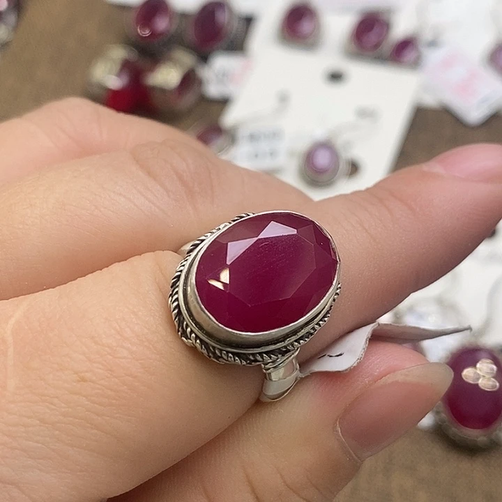 多***姆仿水晶银晓鱼尼泊尔手工制作