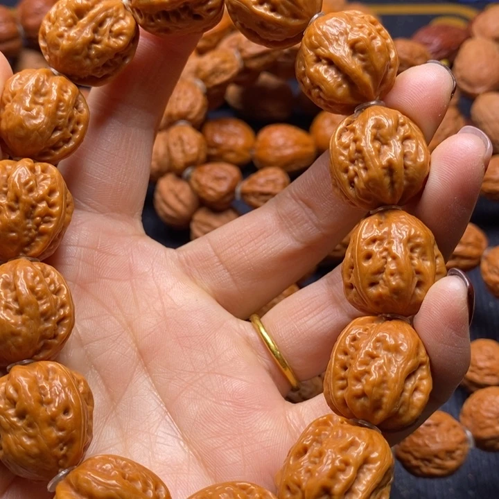 【闪购商品】吊坠文玩核桃直**头方印手串