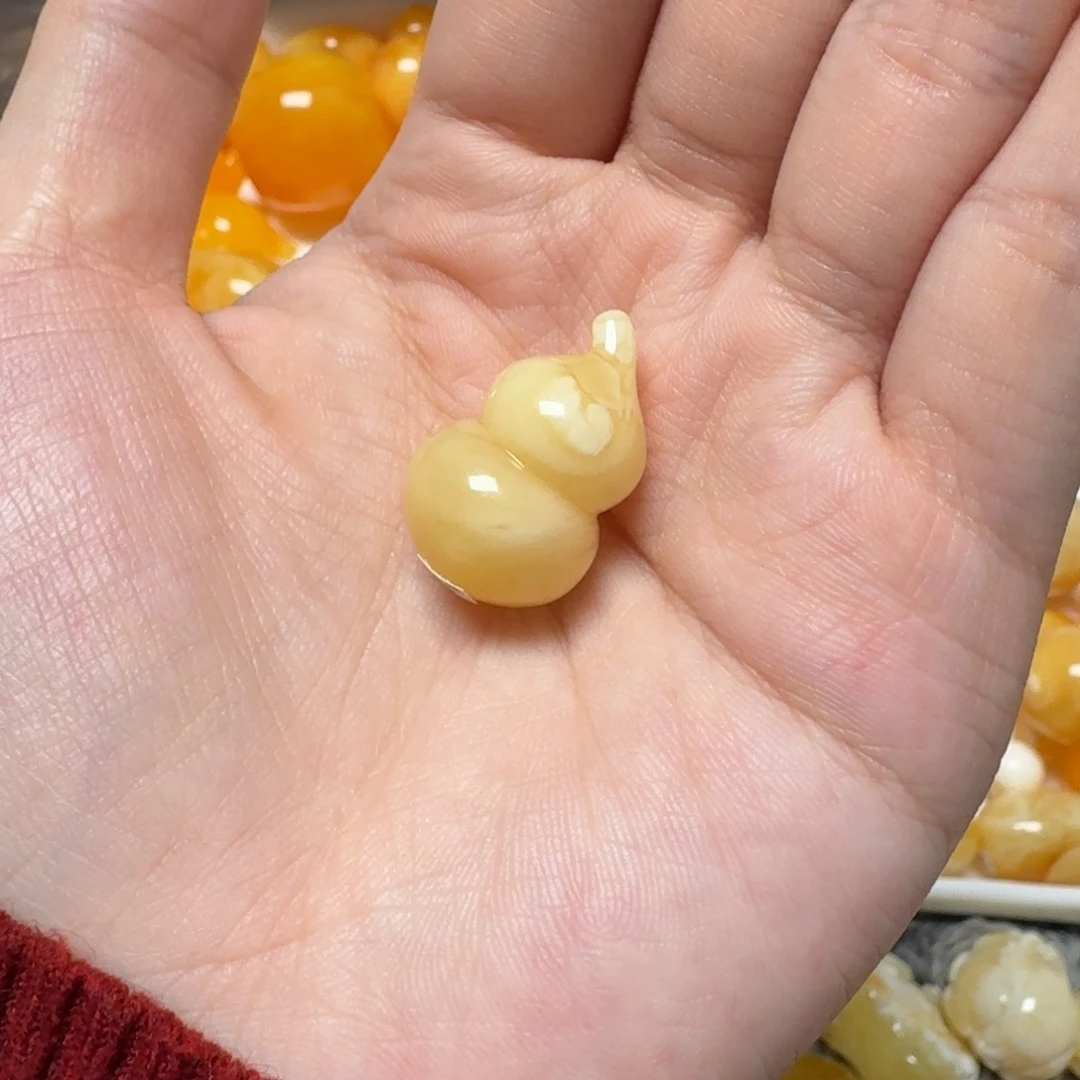 琥珀未镶嵌裸石蜜蜡葫芦