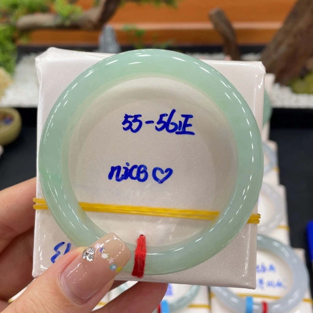 未镶嵌手镯翡翠天然缅甸翡翠A货手镯 66