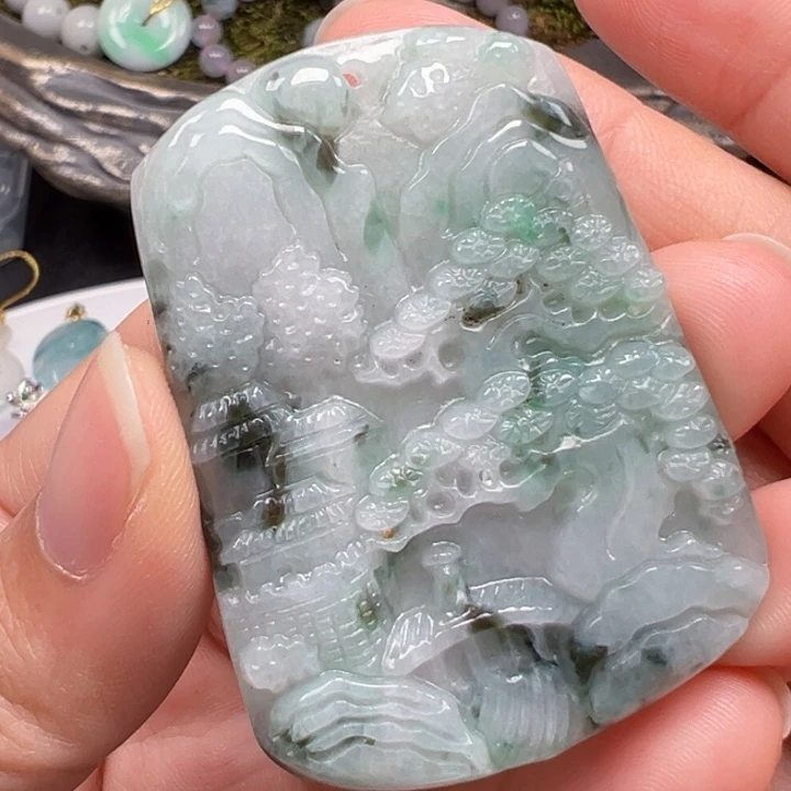 翡翠未镶嵌颈饰翡翠翡翠