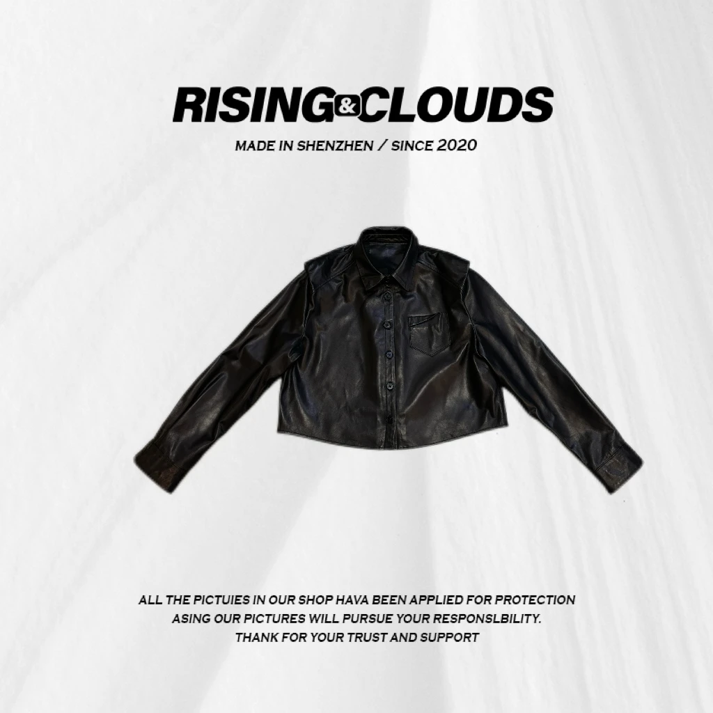 小法【瑞汇】羊皮2025早春欧若风时尚皮外套020528GT