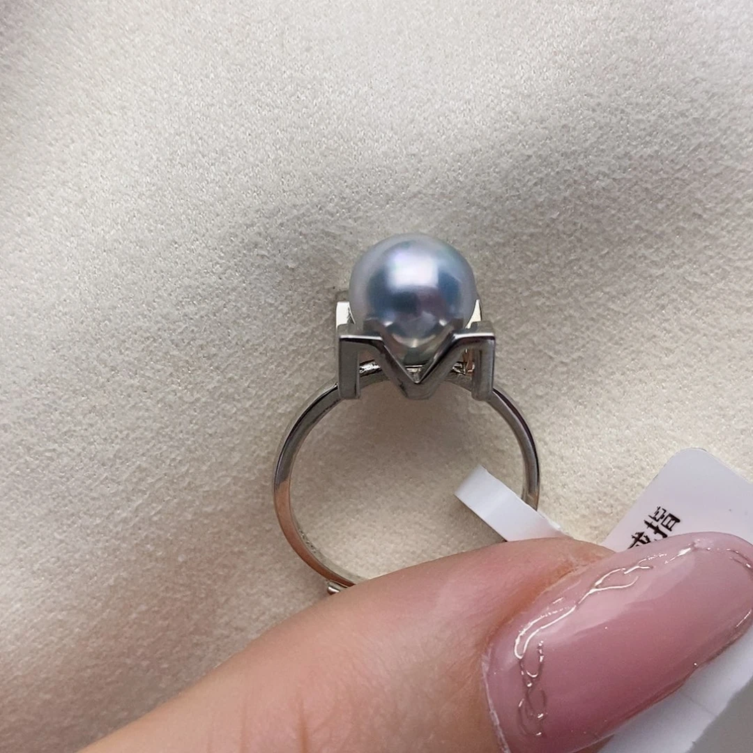 【闪购商品】海水珍珠戒指银S925镶嵌64