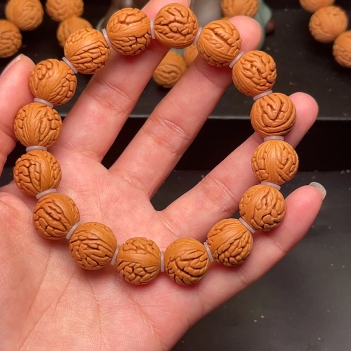 桃核手串绣球桃核13