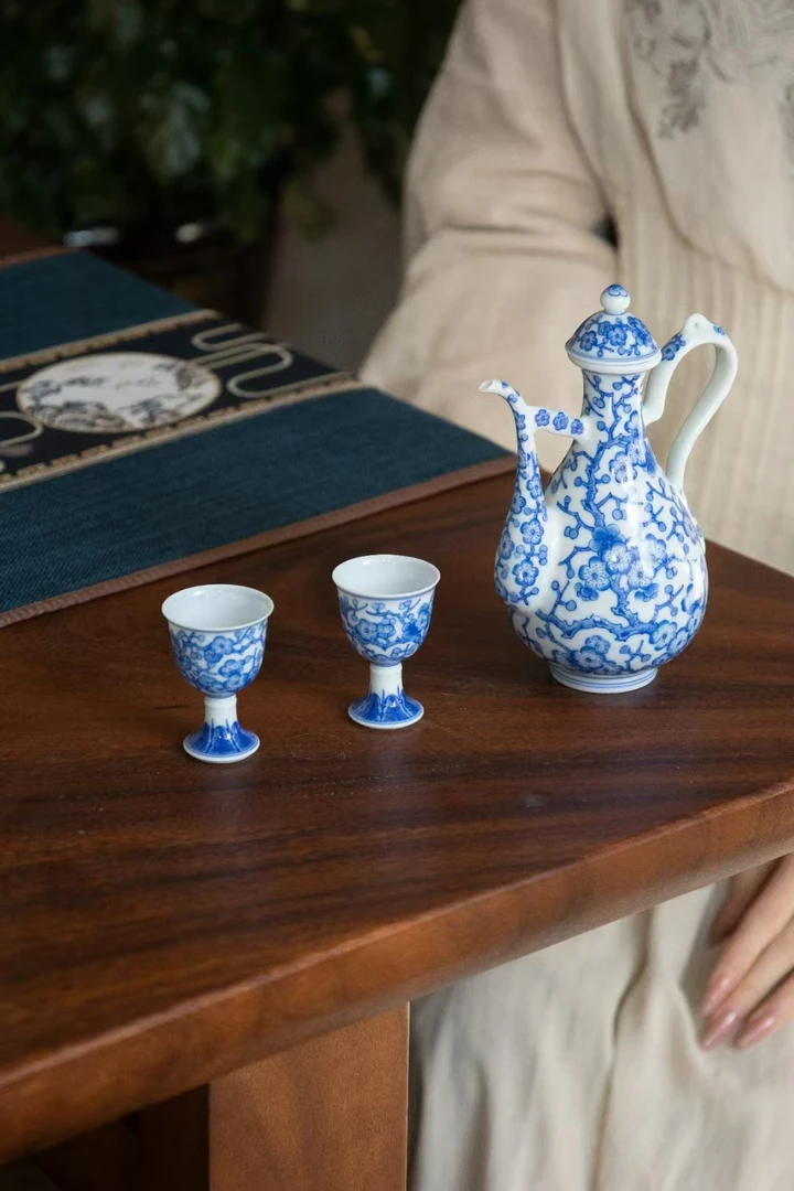 铭清堂  满梅酒壶陶瓷套组