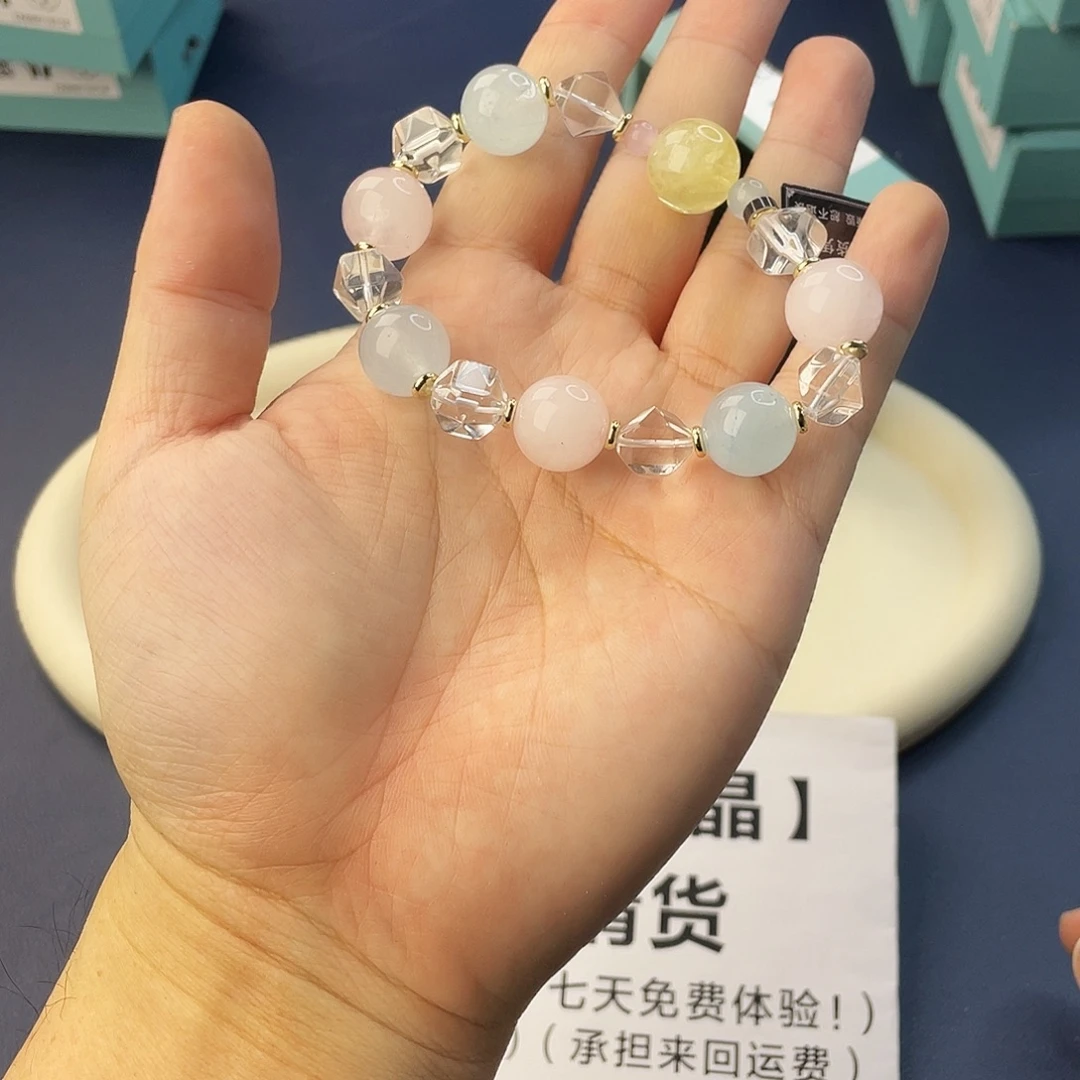手链水晶银S925镶嵌