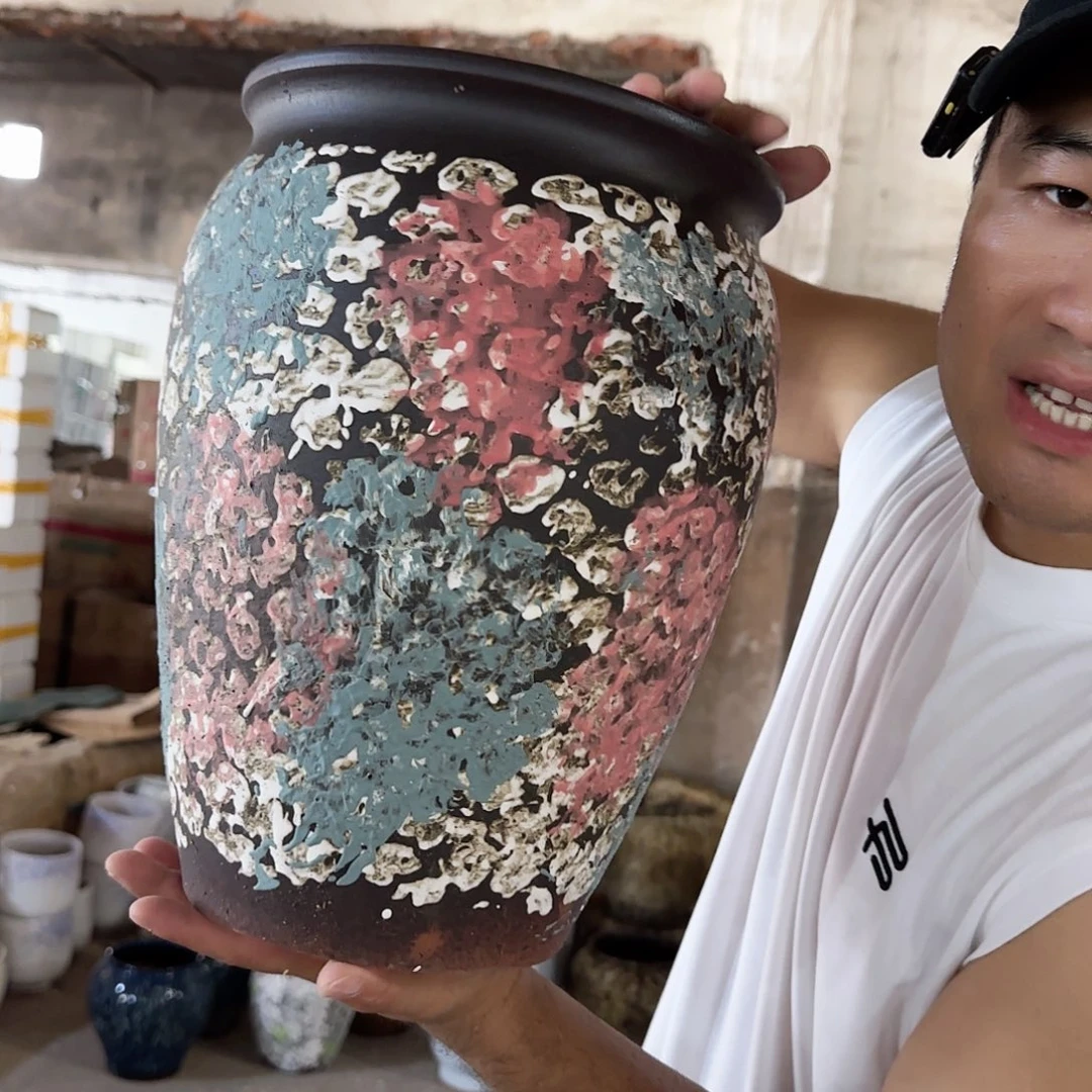 紫砂花盆杨杨花盆0925-600