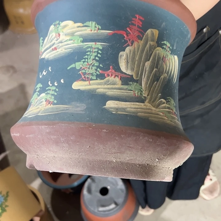 紫砂花盆口径快快乐乐