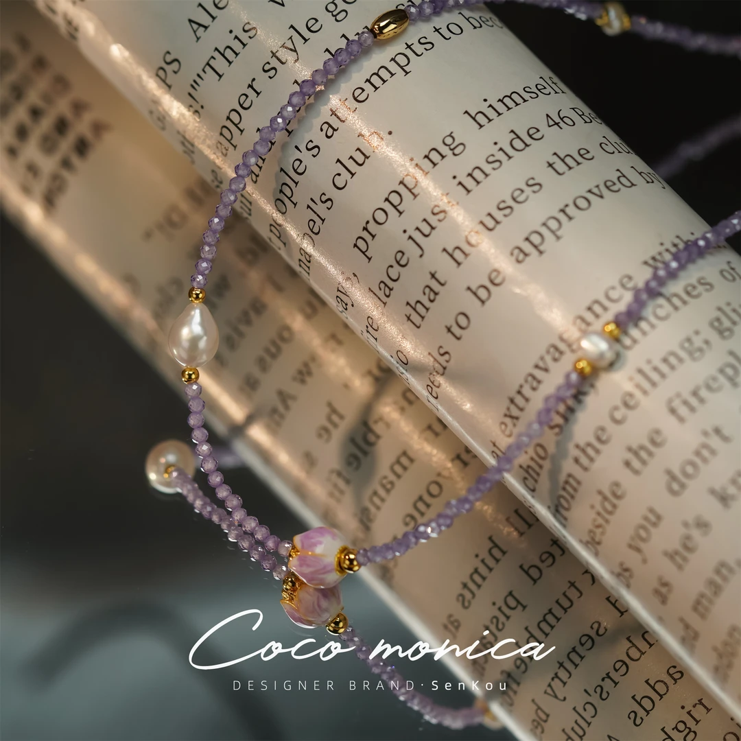 【小霞珠宝】紫水晶项链手工气质轻奢时尚简约ins温柔 WE615