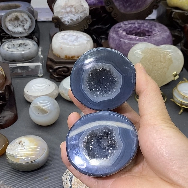 未镶嵌摆件紫晶聚宝盆