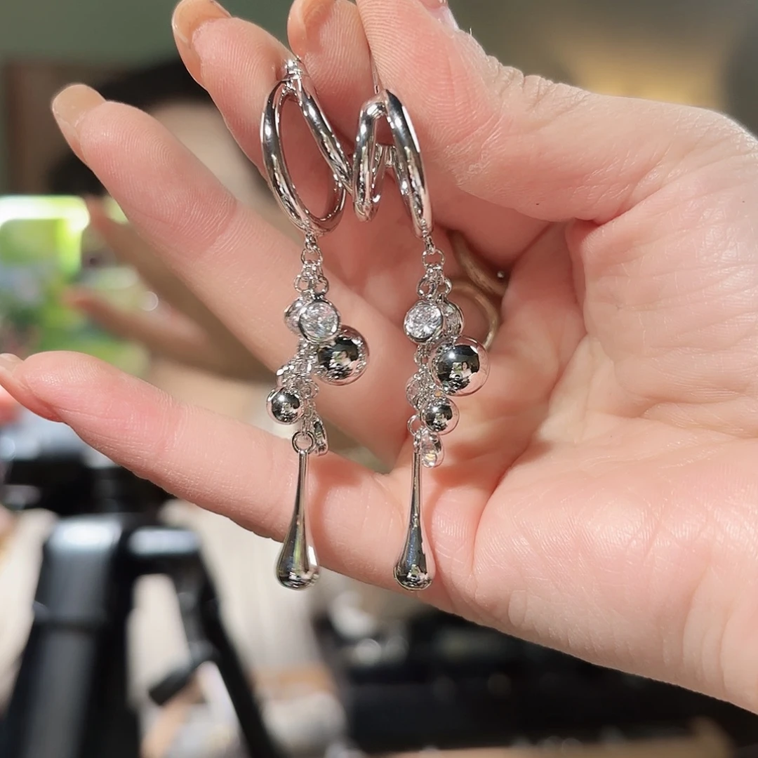 琉璃纯铜合金耳钉