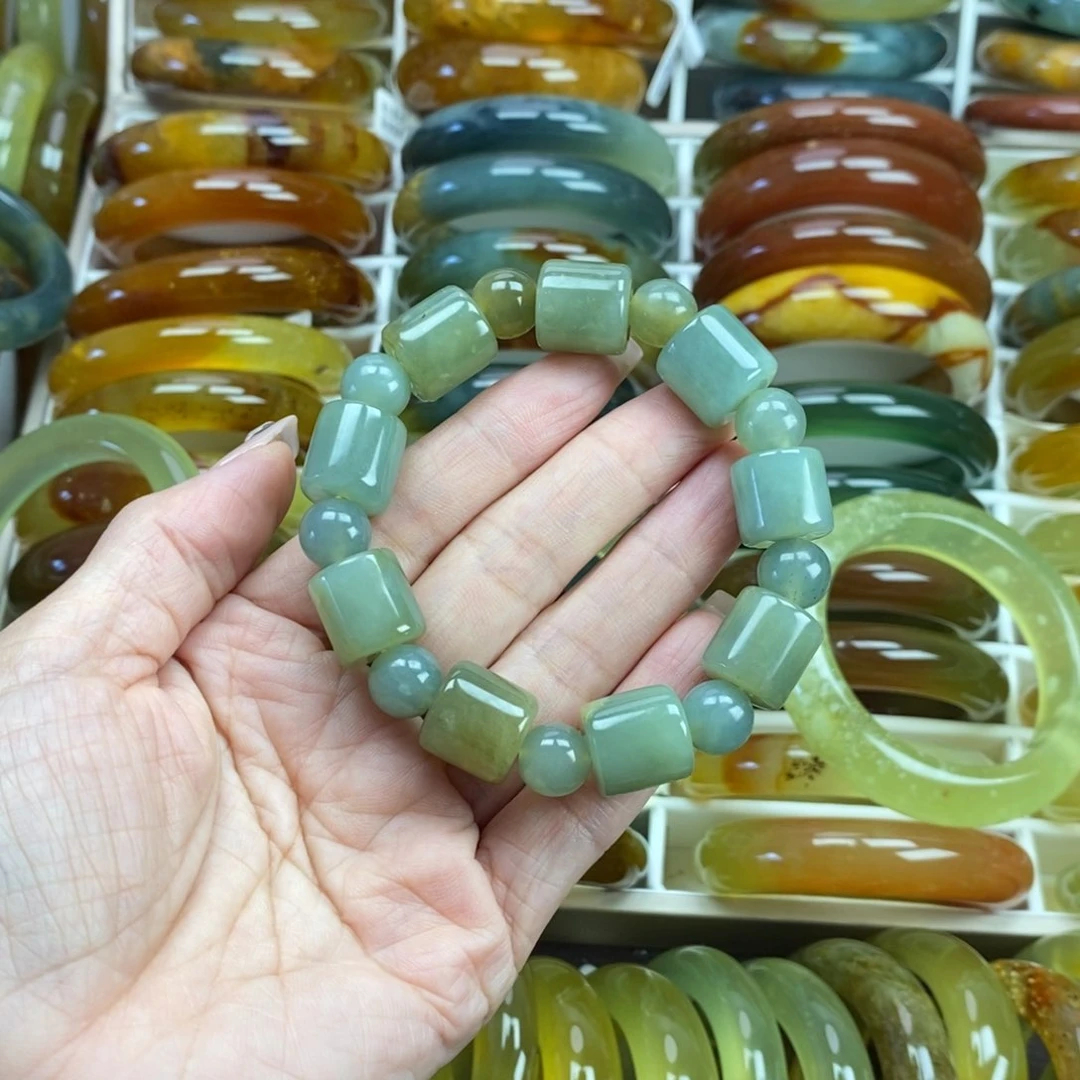 未镶嵌蛇纹石玉手镯