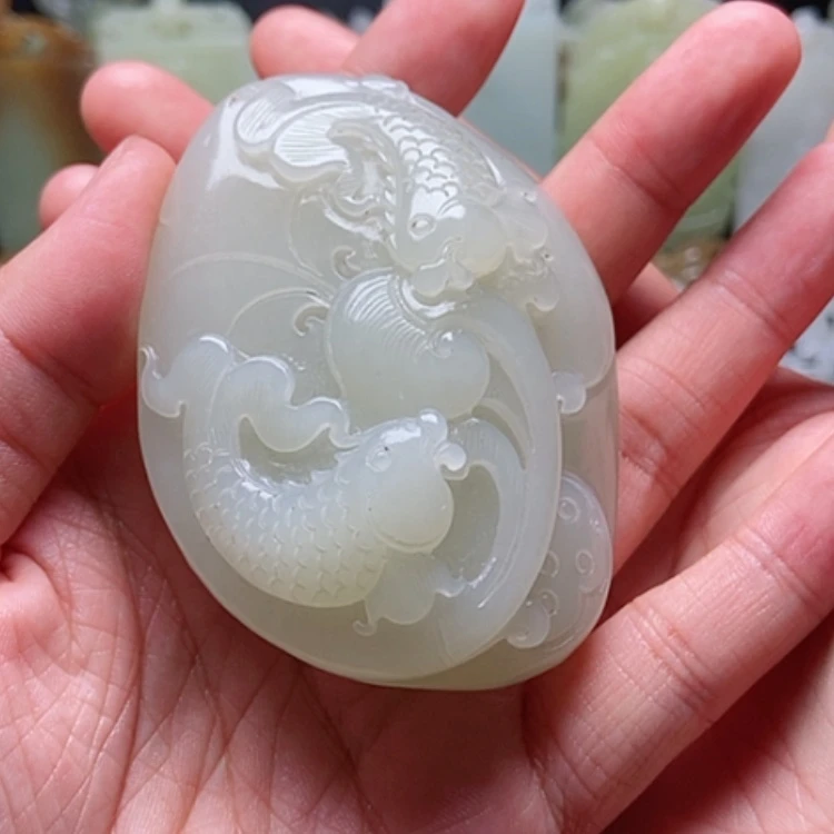 【闪购商品】和田玉未镶嵌颈饰心*风