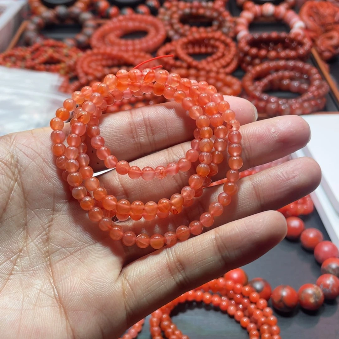 南红玛瑙手链未镶嵌