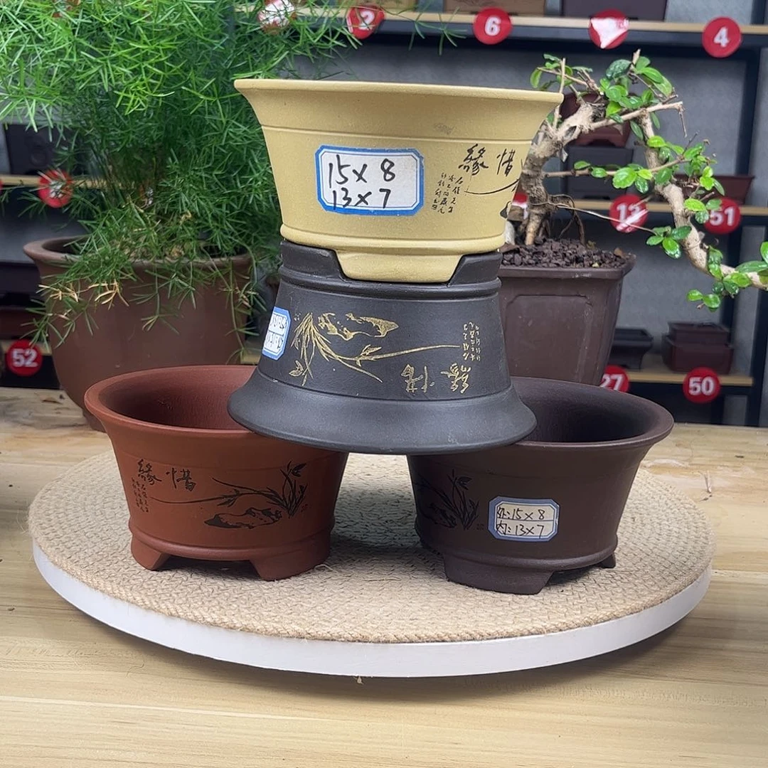 紫砂花盆紫砂花盆