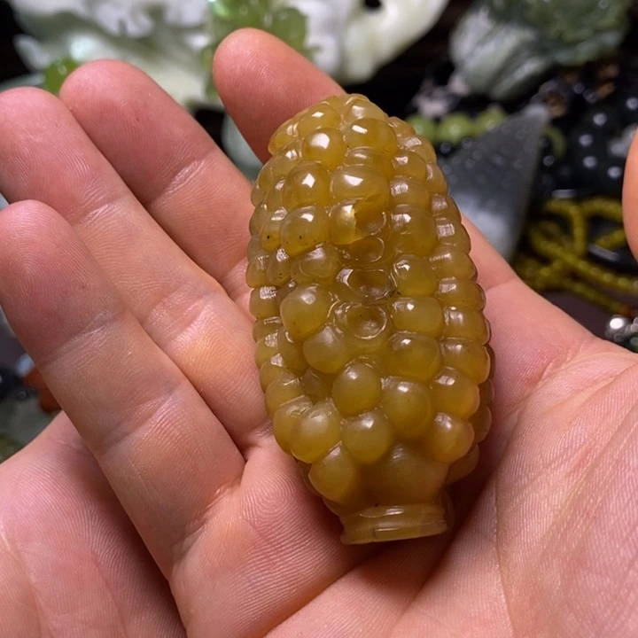 南***柯未镶嵌岫玉岫玉颈饰