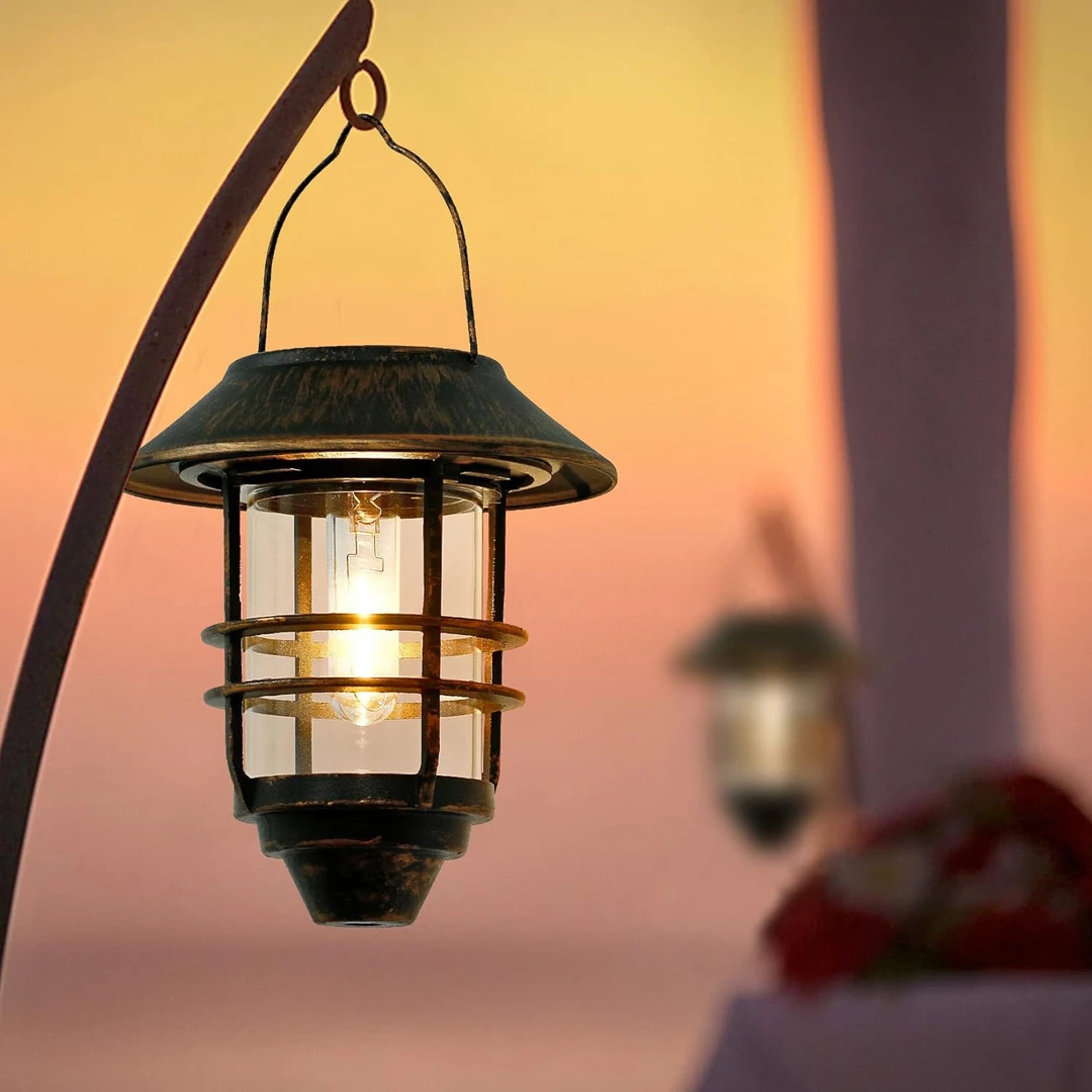 太阳能地插钨丝灯户外露营镀漆不锈钢防水庭院景观灯智能光感灯