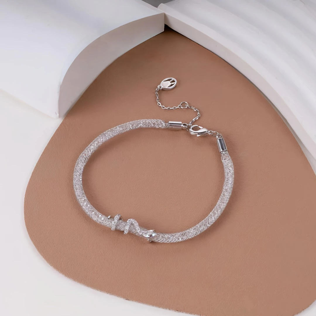 蛇形拉丝手链设计轻奢气质 8779