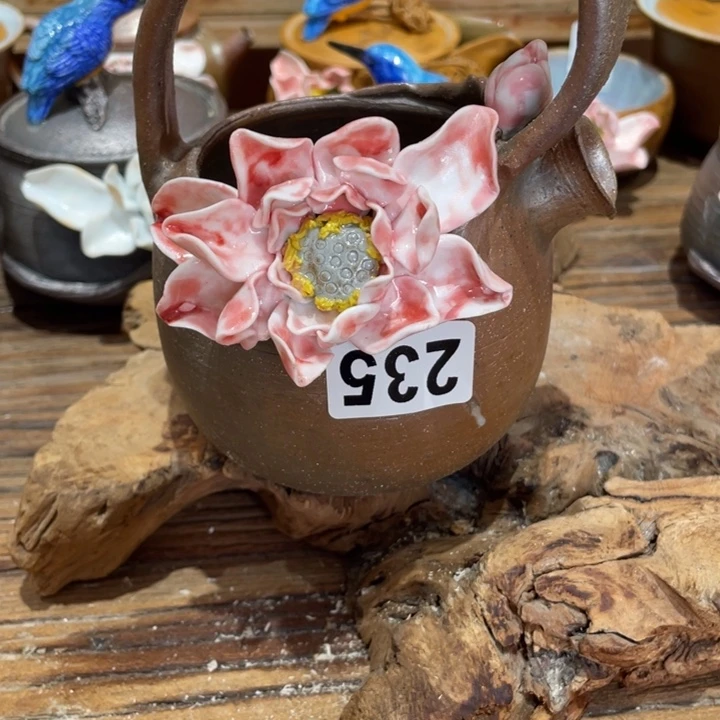 手工制作陶瓷茶具青蛙