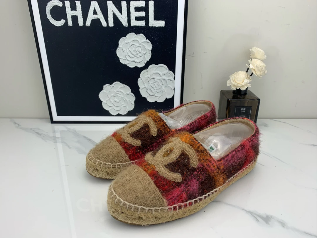 95新 Chanel/香奈儿 Chanel香奈儿渔夫鞋 38码jm00038