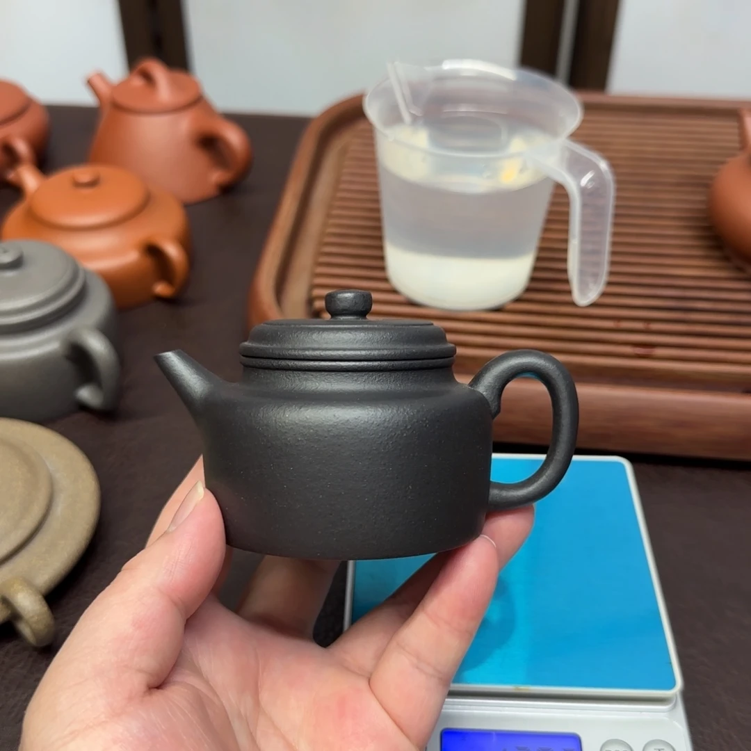 紫砂茶壶紫泥焐灰剑流德钟
