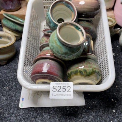 紫砂花盆微瑕252口径4.5左右