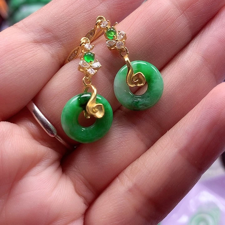 颈饰银S925镶嵌翡翠翡翠