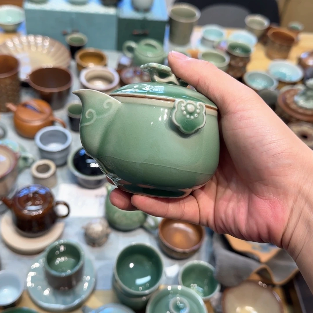 小金茶器青瓷茶具
