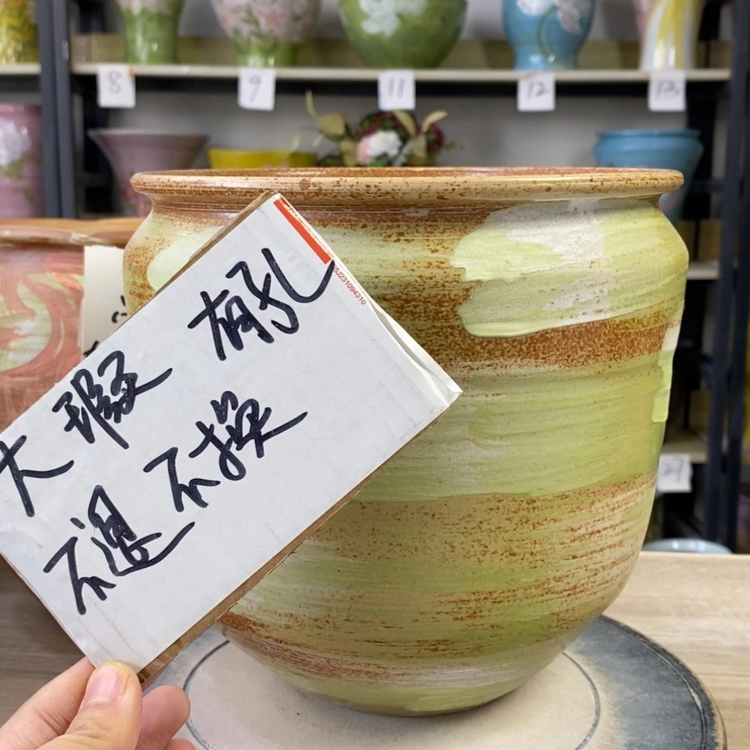 景德镇手工手绘陶瓷花盆