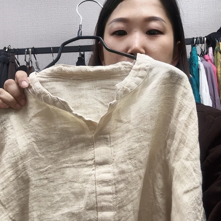 *****3310麻色亚麻上衣