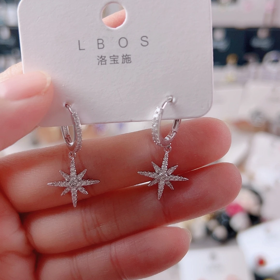 琉璃纯铜合金耳环的