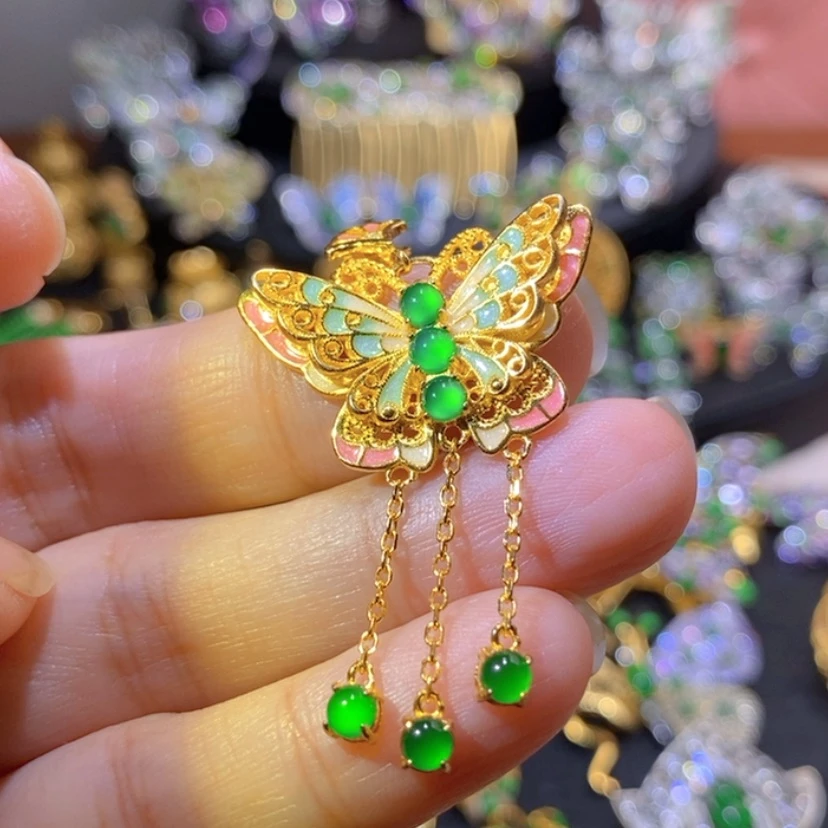 【闪购商品】银S925镶嵌挂件翡翠
