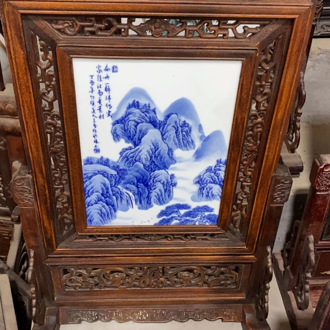 瓷64*46*1景德镇瓷板画柴窑烧制