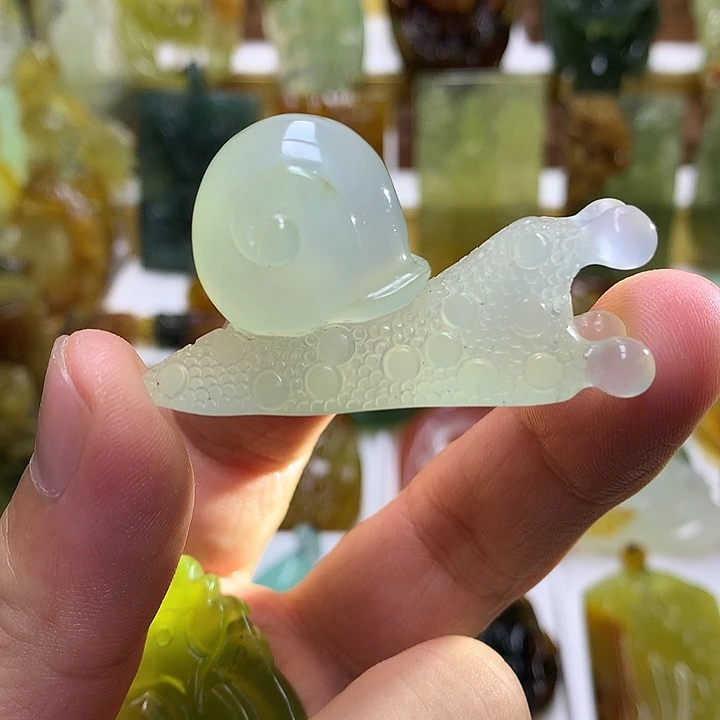 蛇纹石玉未镶嵌珠宝半成品