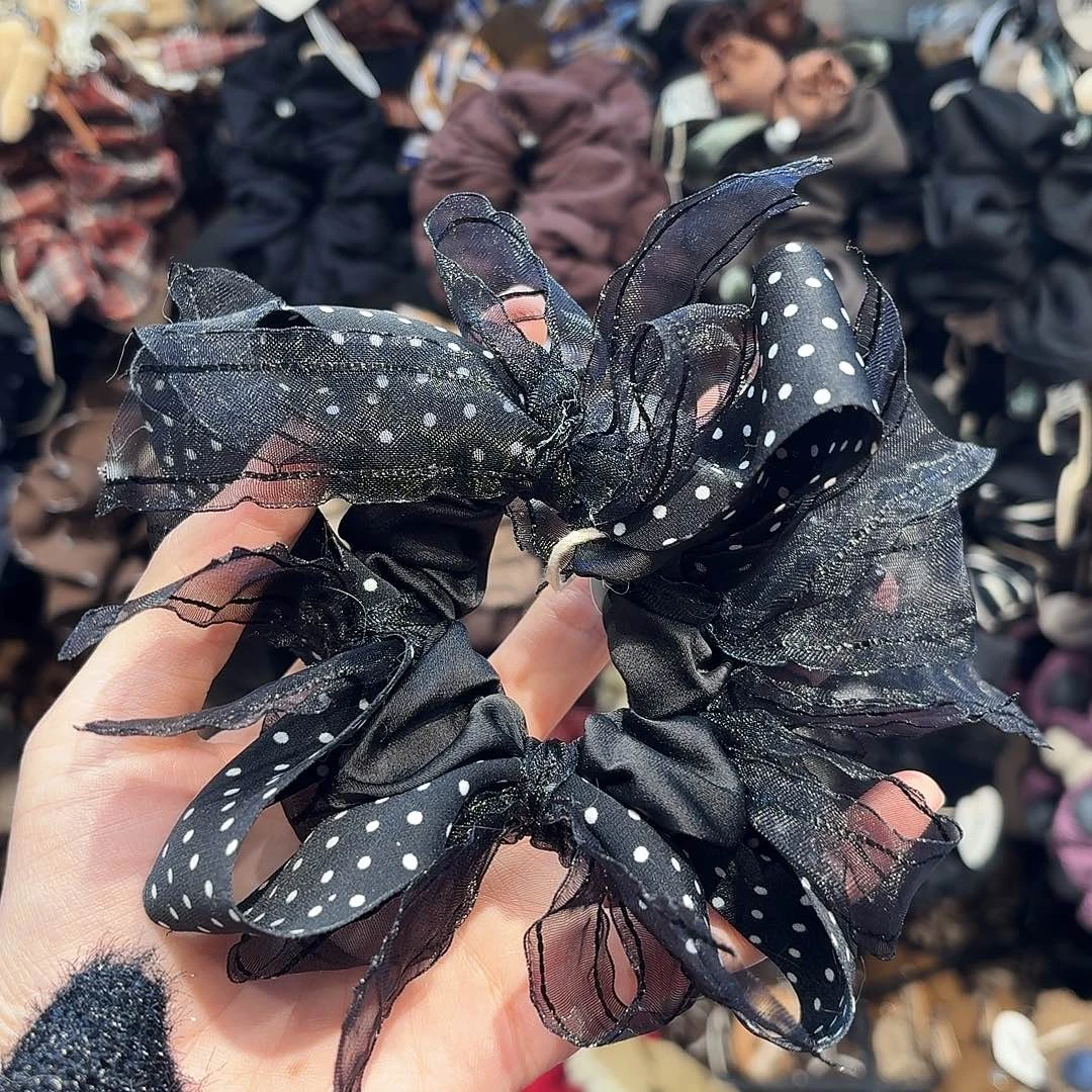 布艺铁合金蝴蝶结发圈