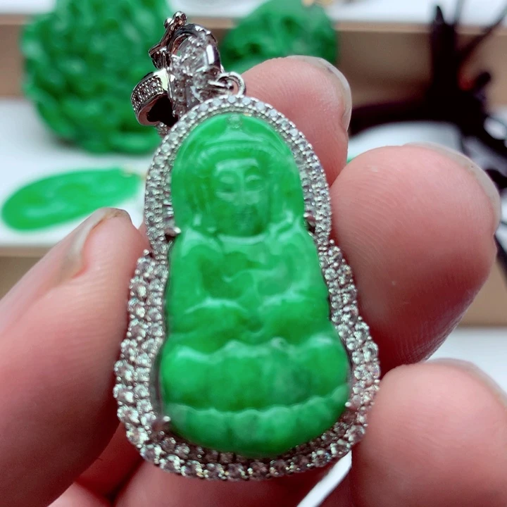 翡翠未镶嵌吊坠(不含链)