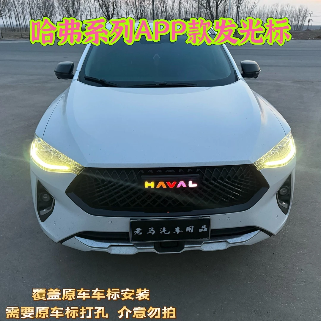 哈弗大狗H6F7M6多色可变控制哈弗车标灯专车专用App款动态发光标