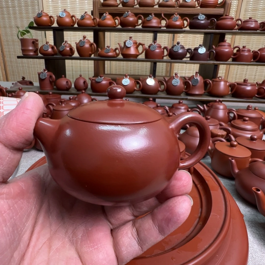 酷***腾紫砂茶壶潮州手拉大红袍西施