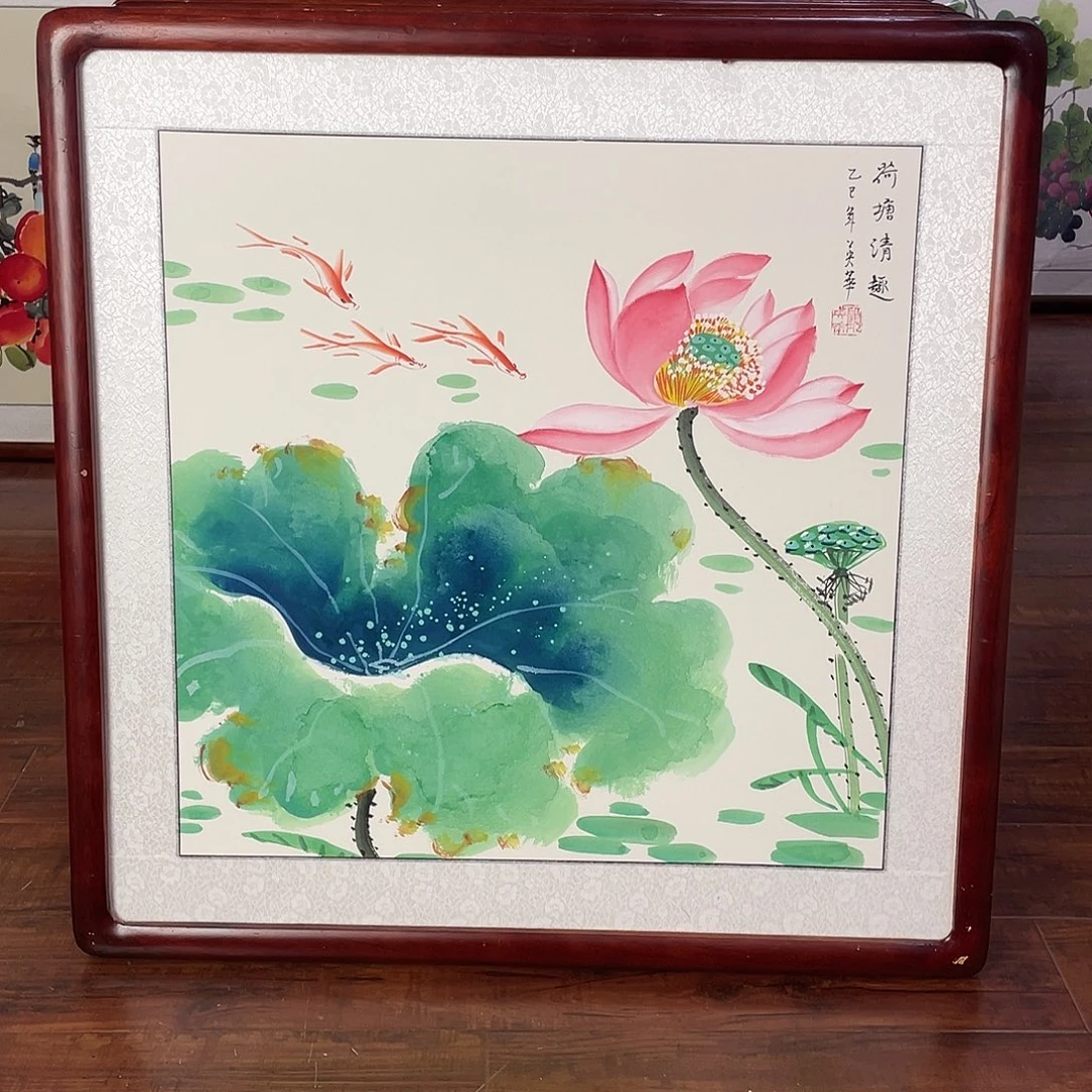 国画带框尺寸63*63厘米