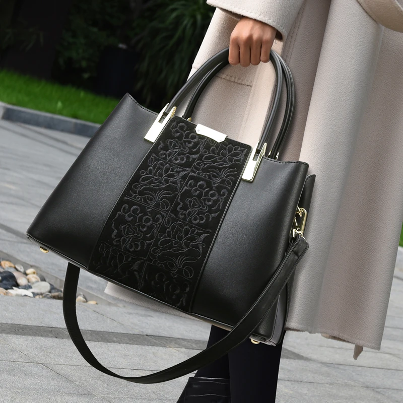 米琦袋鼠轻奢高档手提妈妈女包2025新款大容量时尚百搭单肩斜挎包