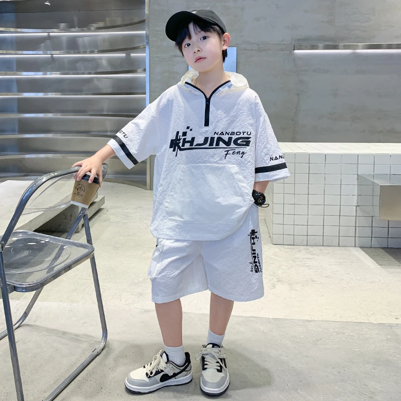 童装男童夏装短袖套装2025新款中大童帅气夏季儿童休闲衣服男孩潮