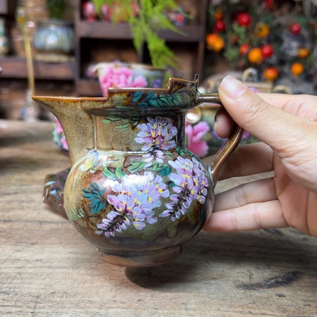 艾***绒瓷片景德镇刘道标老师