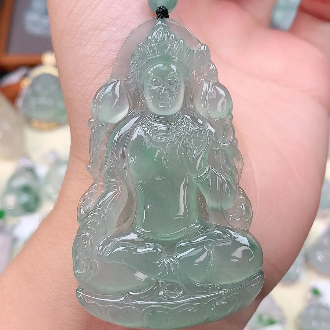 颈饰未镶嵌翡翠观音