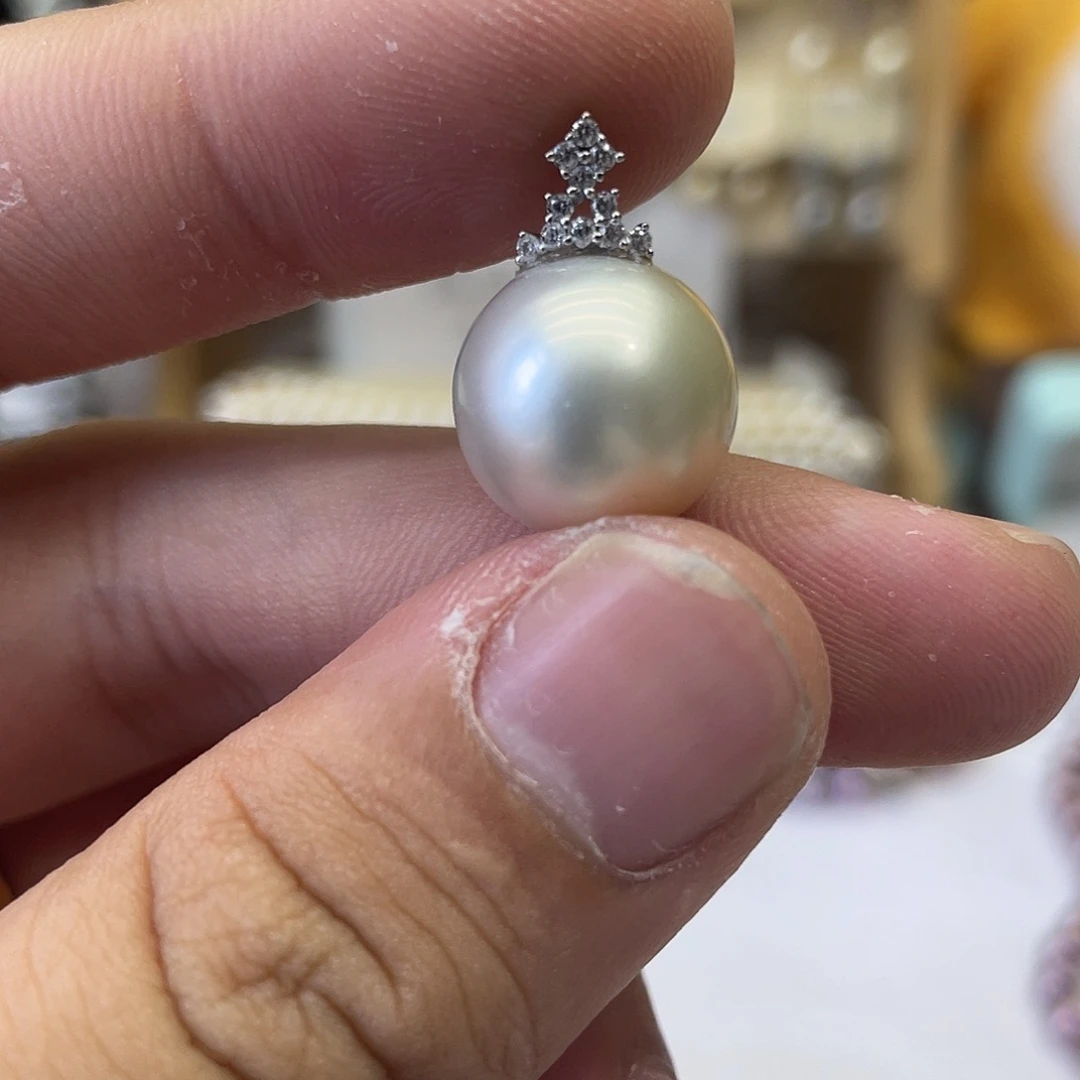 海水珍珠18K金镶嵌颈饰